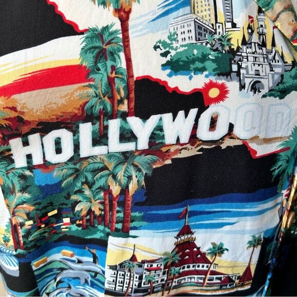 Vintage Paradise Found Hollywood Hawaiian Shirt - Large - Picture 5 of 6